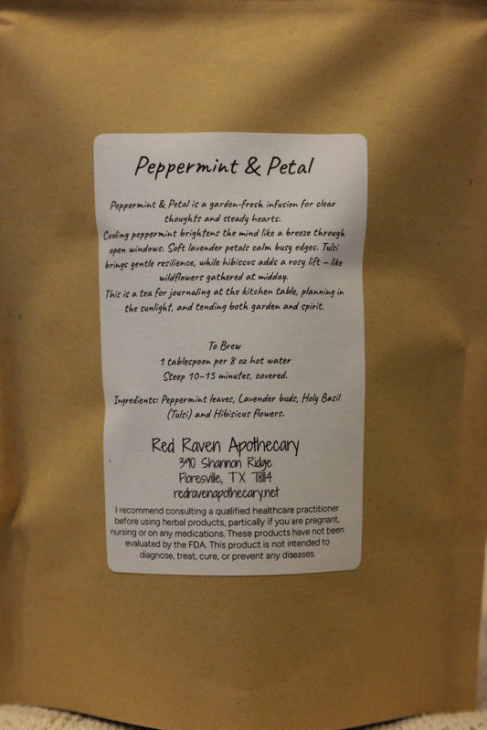 Peppermint & Petal Herbal Tea - 2 oz