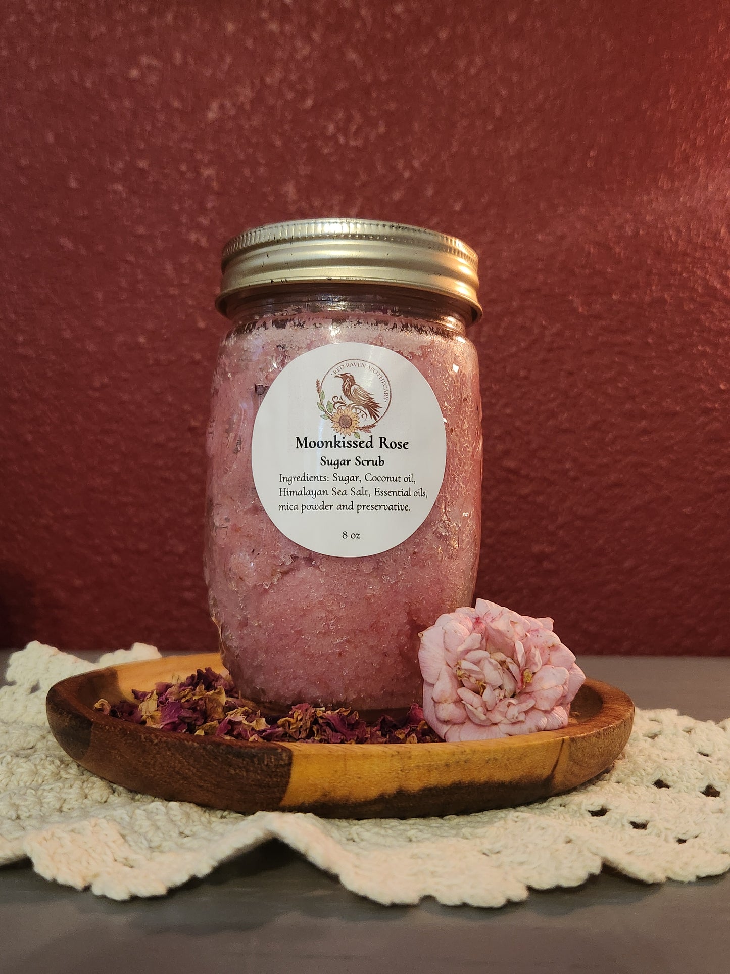 Moonkissed Rose Sugar Scrub - 8 oz